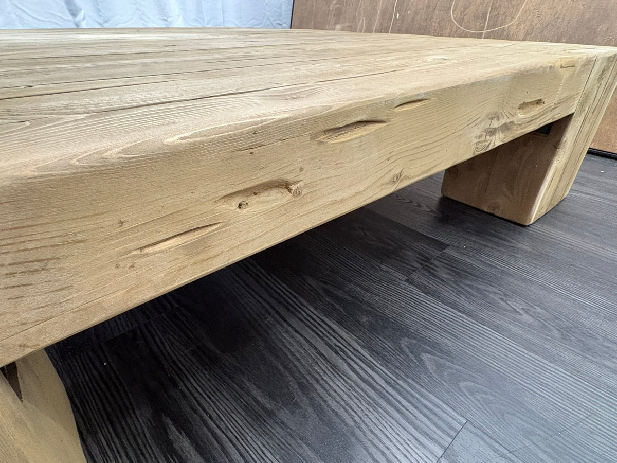 RH Restoration Hardware Reclaimed English Beam Coffee Table

Solid Reclaimed English Pine | Monumental 59" Scale | One-of-a-Kind Character