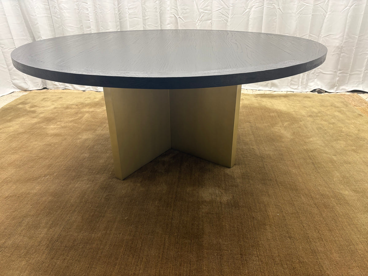 Arhaus Sculptural Pedestal Round Dining Table — 72"