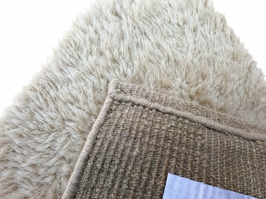 RH Tarras Wool Rug – 10' × 14' Wheat | 100% Hand-Spun Wool | Hand-Knotted | Sculptural High-Low Texture