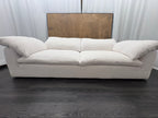 RH Cloud 9' Luxe Sofa — 2-Cushion | Perennials Performance Textured Linen Weave | White