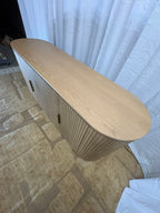 RH Byron 4-Door Sideboard — 84” Light Oak | Reeded American White Oak | Artisan Crafted (3 of 3)