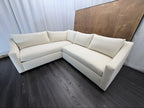 RH Belgian Classic Slope Arm Left-Arm Bench-Cushion L-Sectional