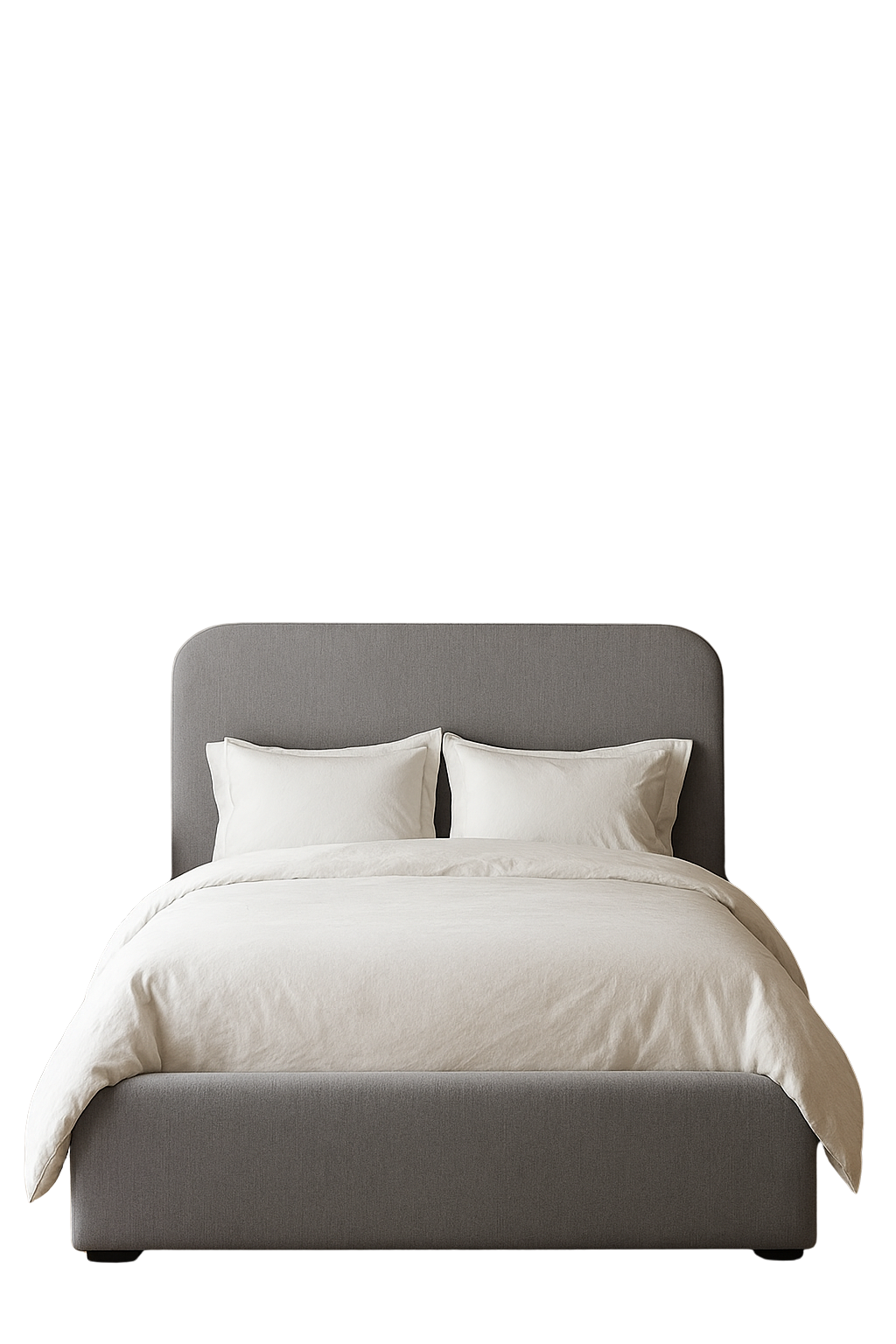 Arhaus Upholstered King Bed – Neutral Linen Weave – Open Box