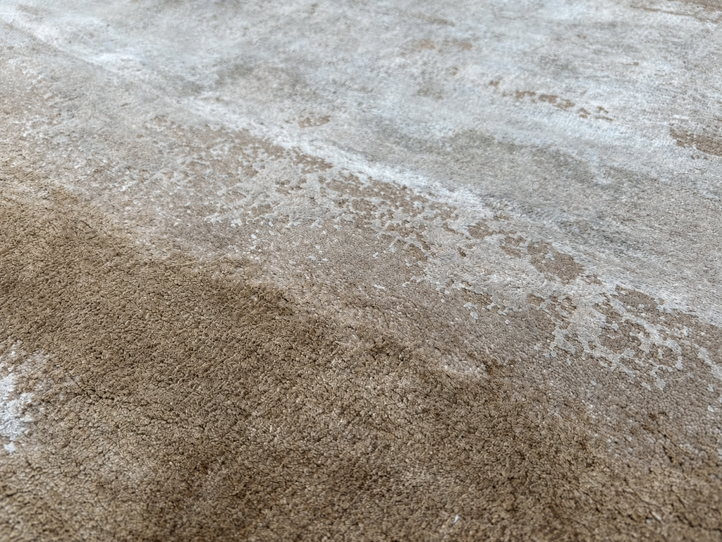 RH Suvali Silk & Wool Rug – 10' × 14' Wheat Multi | 90% Silk | Hand-Knotted | 84 Persian Knots Per Square Inch
