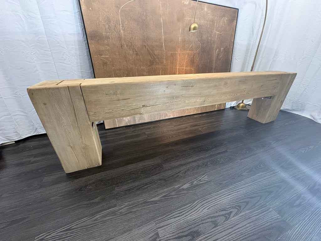 RH Reclaimed English Beam Console Table – 118" – Salvaged Natural