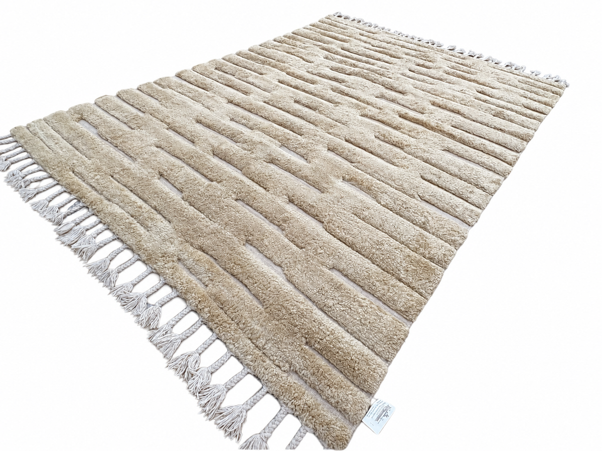 RH Morro Wool Rug – 9' x 12' Wheat | Hand-Knotted New Zealand Wool