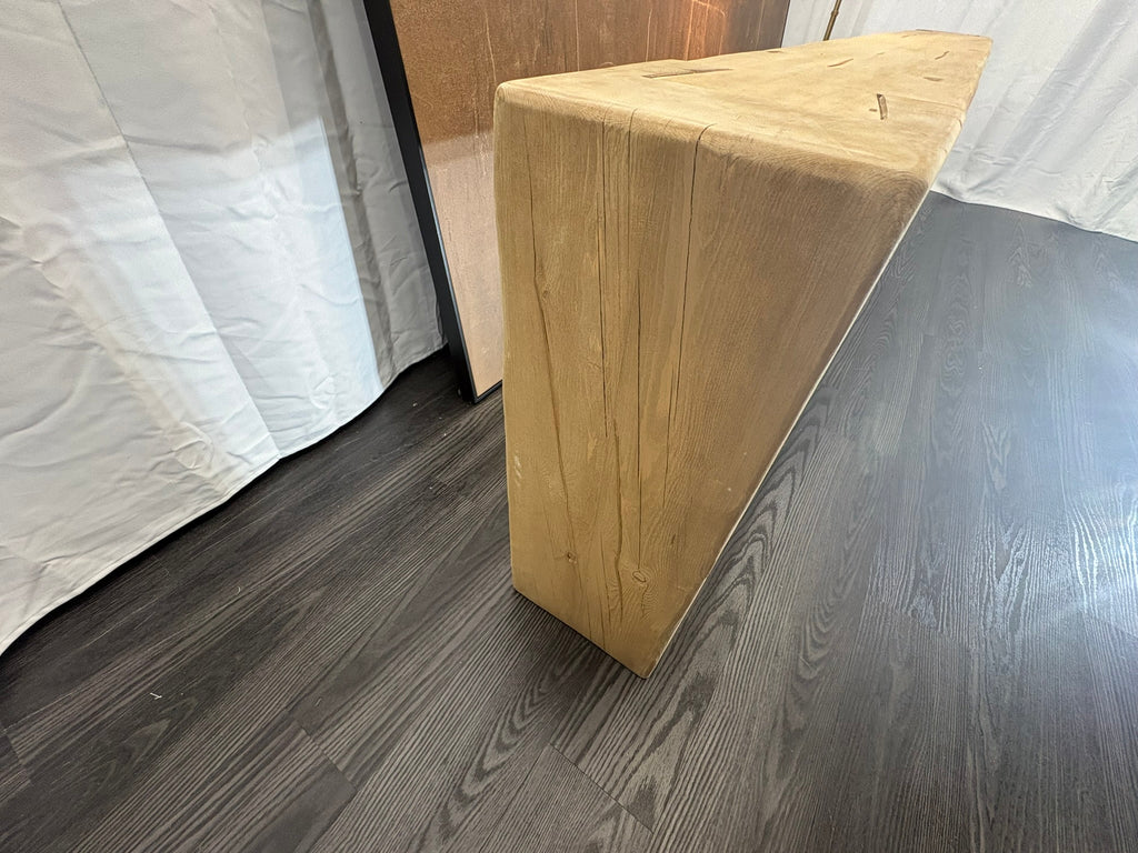 RH Reclaimed English Beam Console Table – 118" – Salvaged Natural