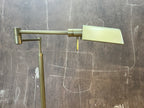 RH Métier Task Floor Lamp Lacquered Burnished Brass | Adjustable Swing Arm | Dimmable Task Lighting
