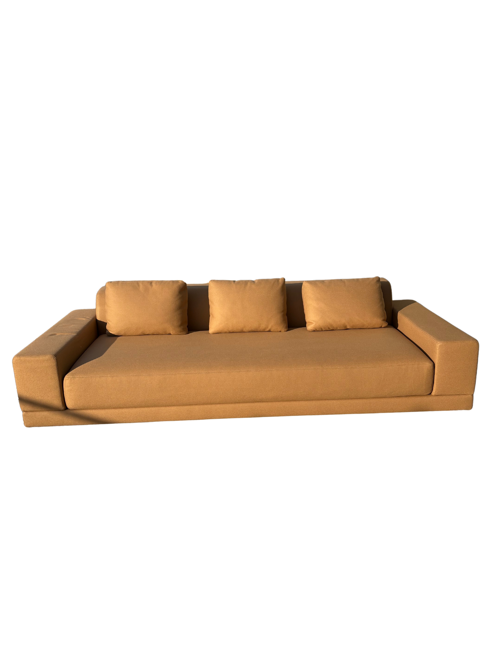 RH Cortona Sofa – 9' Luxe Depth in Holland & Sherry Wool Twill, Camel
