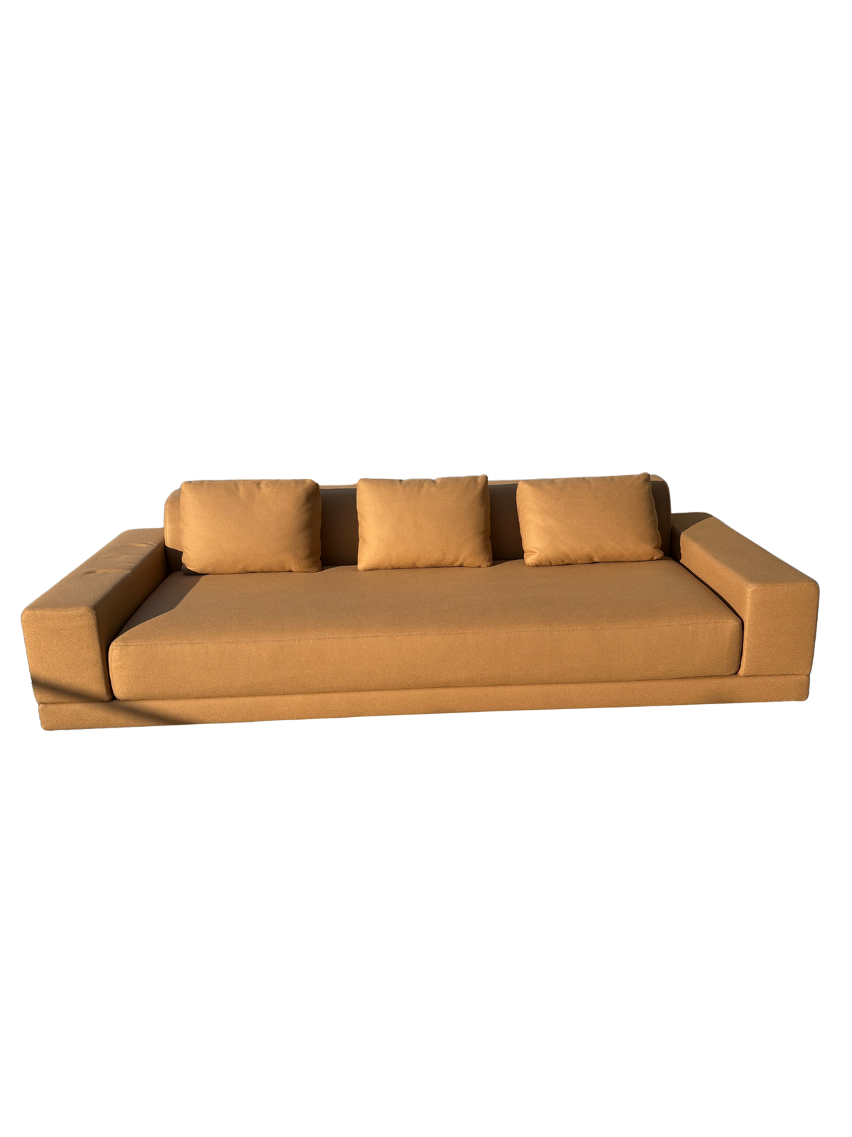 RH Cortona Sofa – 9' Luxe Depth in Holland & Sherry Wool Twill, Camel