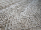 RH Talsari Silk & Wool Rug – 12' × 15' Wheat | Hand-Knotted Silk & Wool | 100 Tibetan Knots Per Square Inch | Made in Nepal