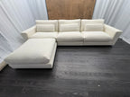 RH Lugano Modular 4-Piece Sectional | Italy | Down | Performance Linen Weave – Natural