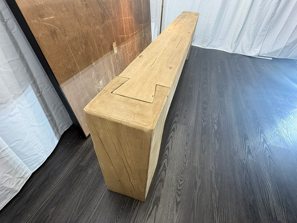 RH Reclaimed English Beam Console Table – 118" – Salvaged Natural