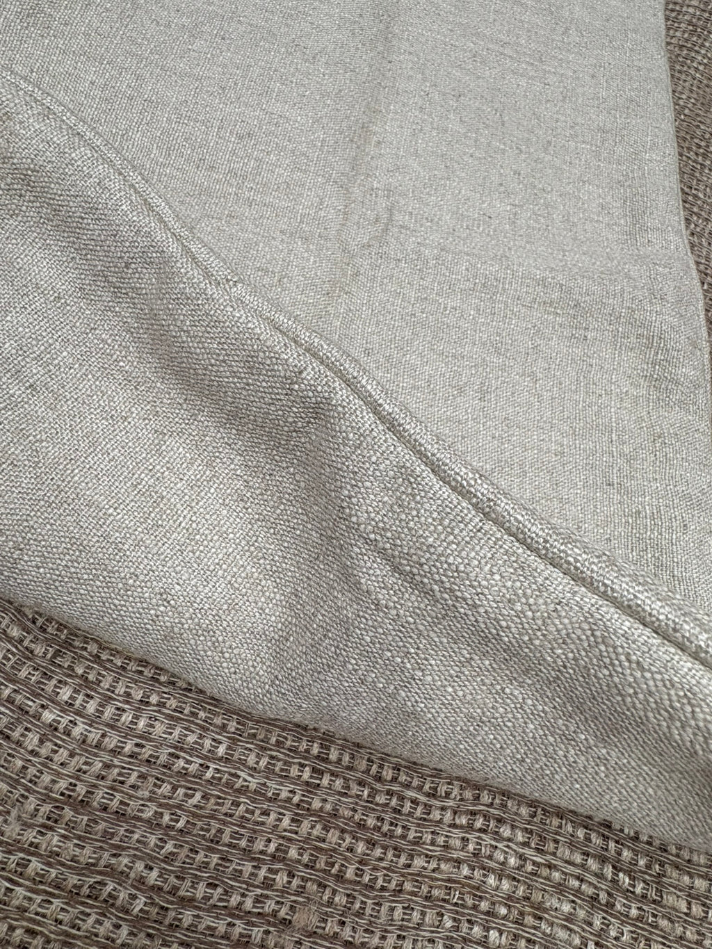 RH Restoration Hardware Custom Italian Pietro Solid Piped Lumbar Pillow Cover
