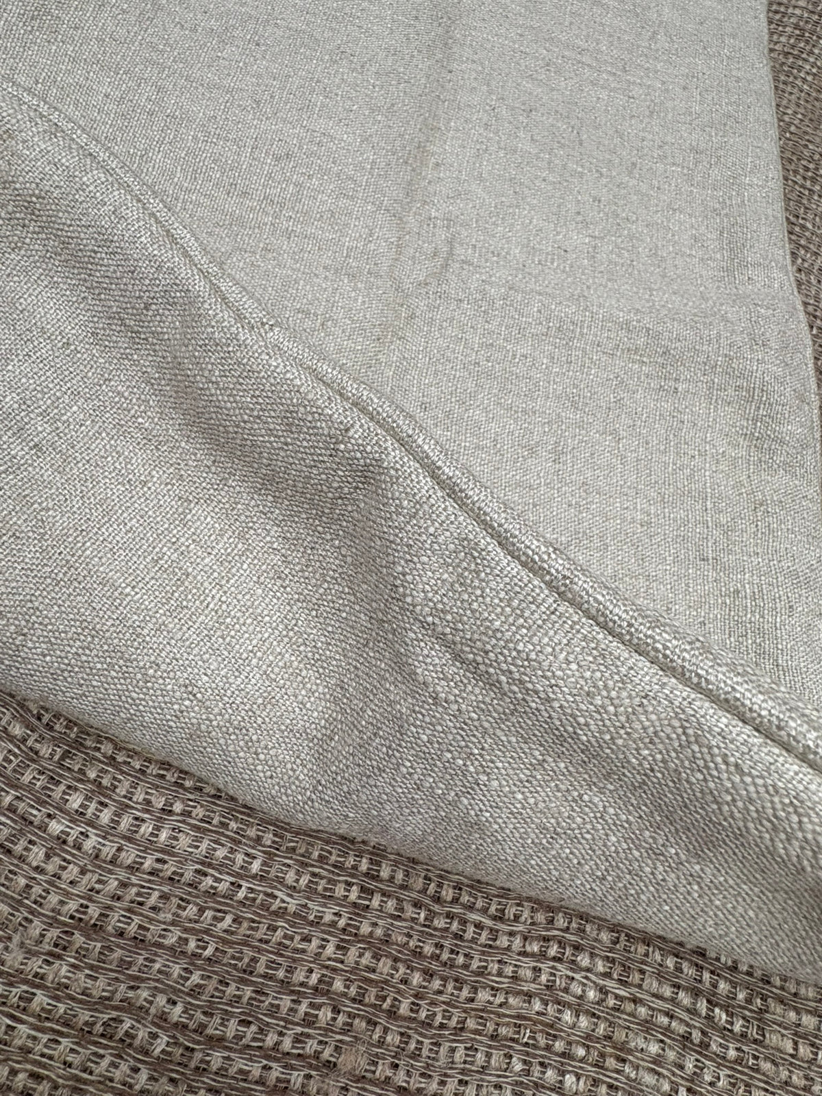 RH Restoration Hardware Custom Italian Pietro Solid Piped Lumbar Pillow Cover