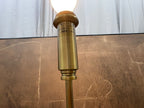 RH Pyramid Telescoping Floor Lamp Vintage Brass | Adjustable Height | Cast Zinc & Steel