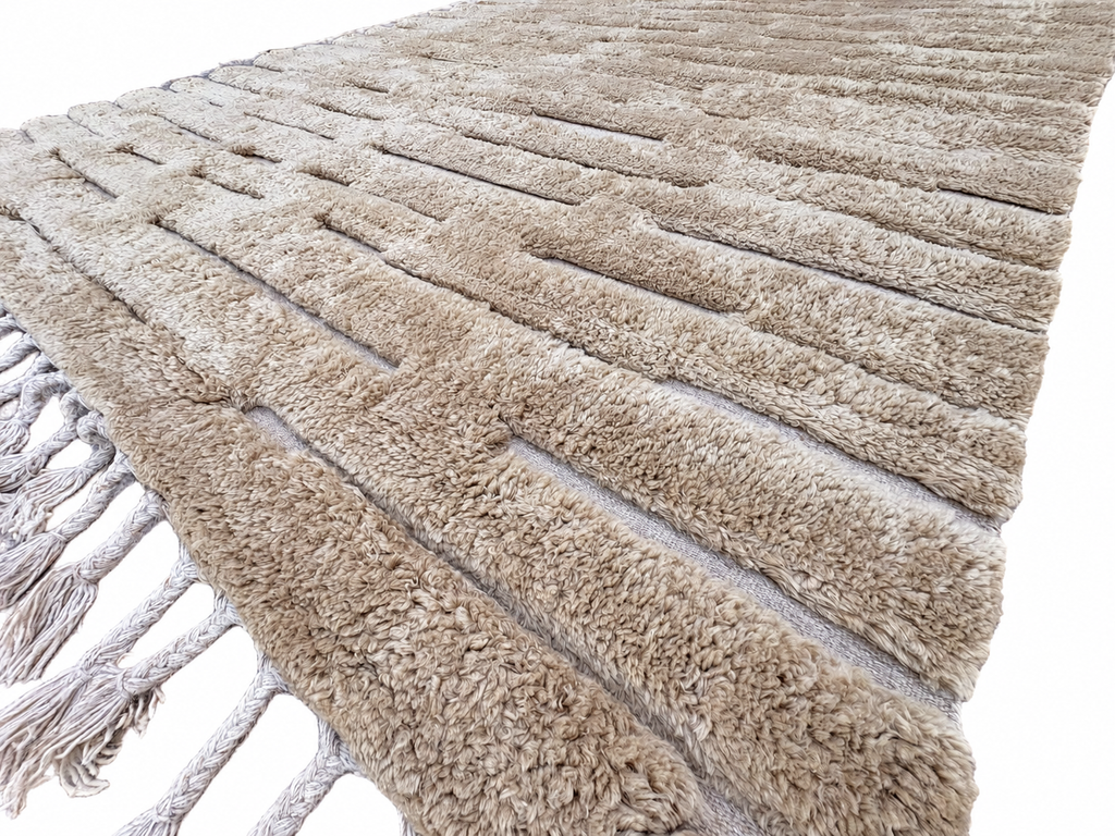 RH Morro Wool Rug – 9' x 12' Wheat | Hand-Knotted New Zealand Wool