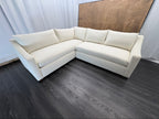 RH Belgian Classic Slope Arm Left-Arm Bench-Cushion L-Sectional