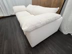 RH Cloud 9' Luxe Sofa — 2-Cushion | Perennials Performance Textured Linen Weave | White