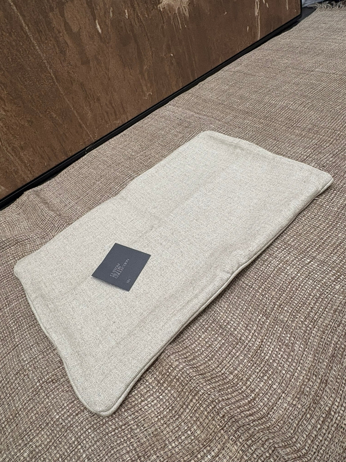 RH Restoration Hardware Custom Italian Pietro Solid Piped Lumbar Pillow Cover