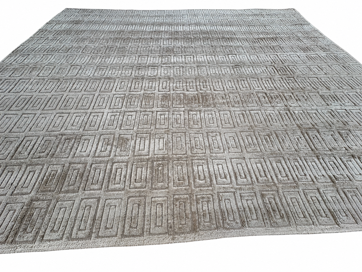 RH Rajouri Silk & Wool Rug – 12' × 15' Bronze | Silk | Hand-Knotted | 100 Knots Per Square Inch | Made in Nepal