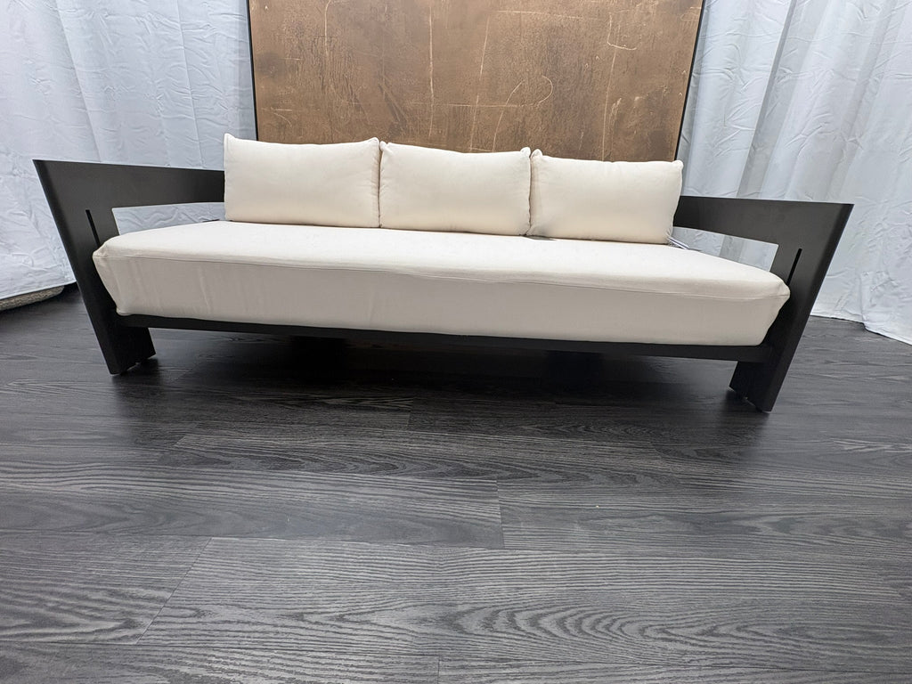 RH Restoration Hardware Matira Aluminum Sofa
Designed by Harrison & Nicholas Condos
84" | Iron Finish | Natural Performance Textured Weave