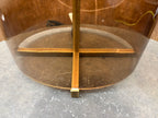 RH Blom Amber Glass Table Lamp Lacquered Burnished Brass | 30" | Jonathan Browning Scandinavian Design