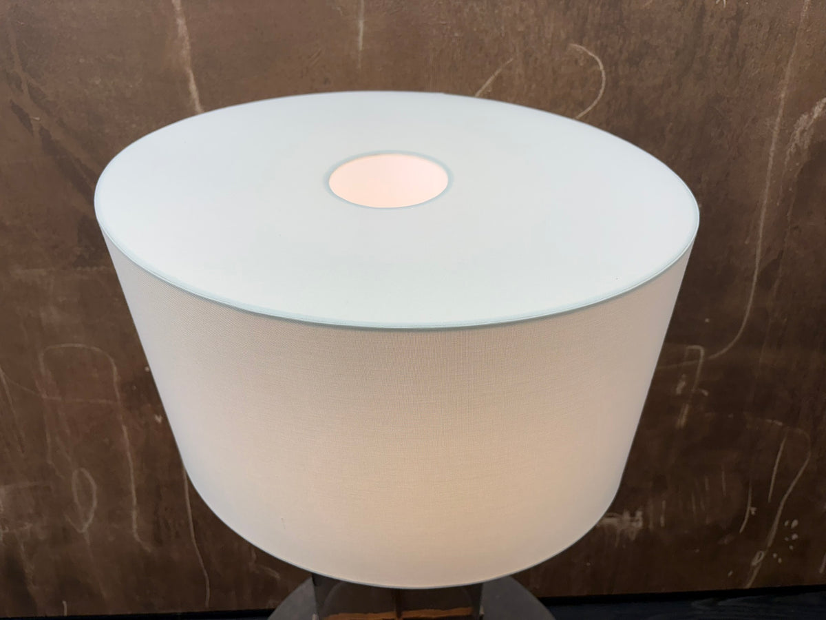 RH Blom Amber Glass Table Lamp Lacquered Burnished Brass | 30" | Jonathan Browning Scandinavian Design
