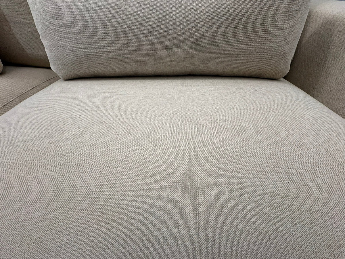 RH Lugano Modular 5-Piece Sectional | Italy | Down-Feather | Performance Linen Weave – Sand | Customizable