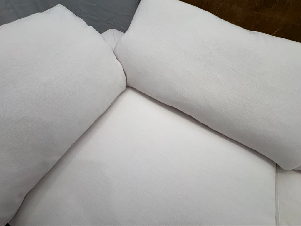 RH Cloud 9' Luxe Sofa — 2-Cushion | Perennials Performance Textured Linen Weave | White