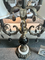 Vintage Italian Hollywood Regency Girandole Table Lamp