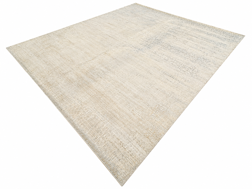 RH Matrice Wool & Silk Rug – 10' × 14' Ivory | Hand-Knotted Wool & Silk