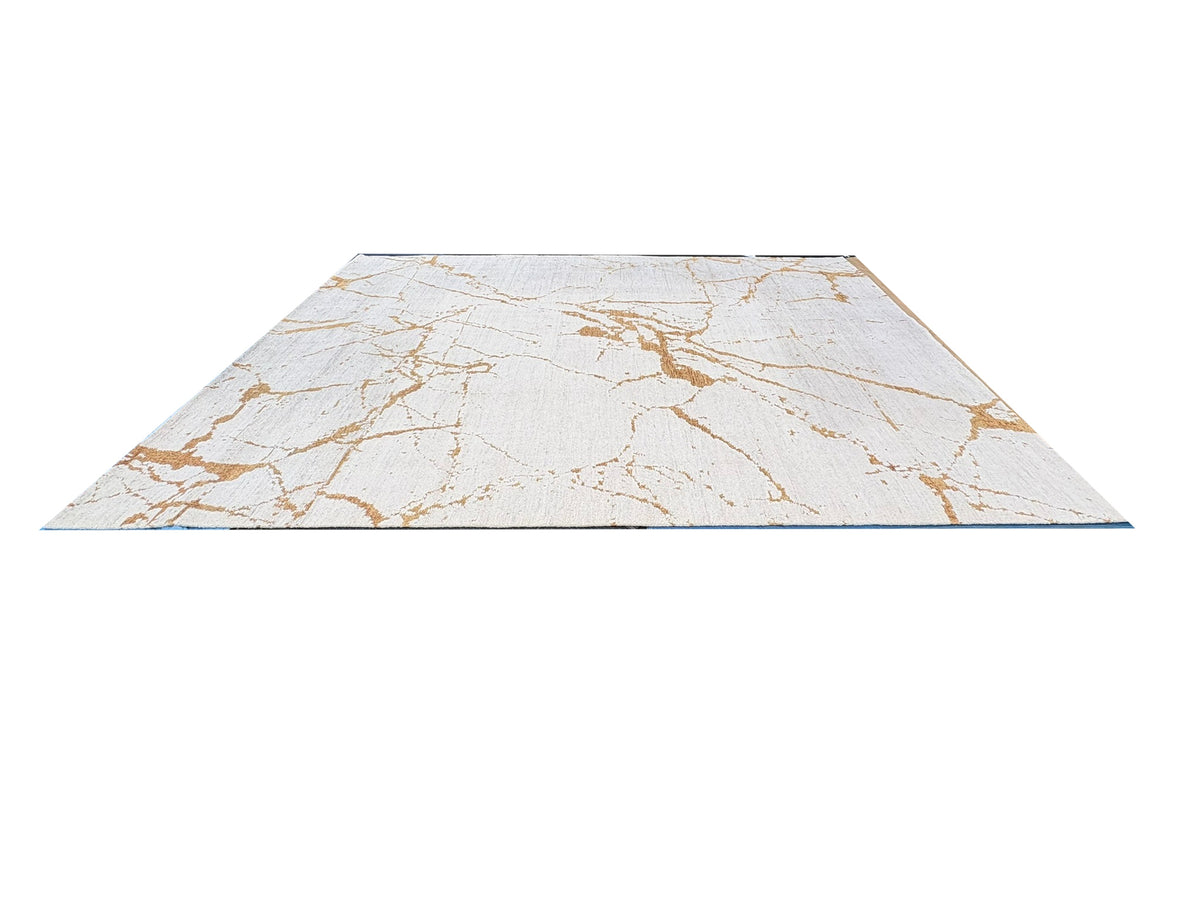 RH Lakshmi Wool Rug – 10' × 14' Cream / Bronze | Hand-Knotted Himalayan Wool & Jute | Made in Nepal