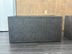 RH Paxos Square Planter – Size F 39½"W × 19½"D × 19½"H | Carbon | Set of 2 | Upscale Staging