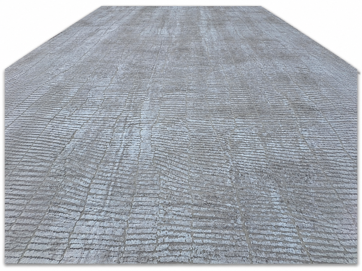 RH Lasya Silk & Wool Rug – 12' × 15' Sand | Hand-Knotted Silk & Wool