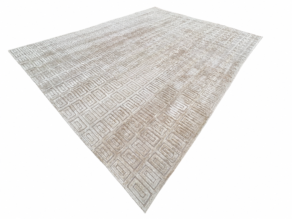 RH Rajouri Silk & Wool Rug – 12' × 15' Bronze | Silk | Hand-Knotted | 100 Knots Per Square Inch | Made in Nepal