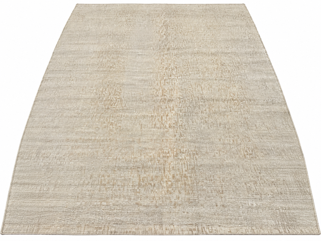 RH Matrice Wool & Silk Rug – 10' × 14' Ivory | Hand-Knotted Wool & Silk