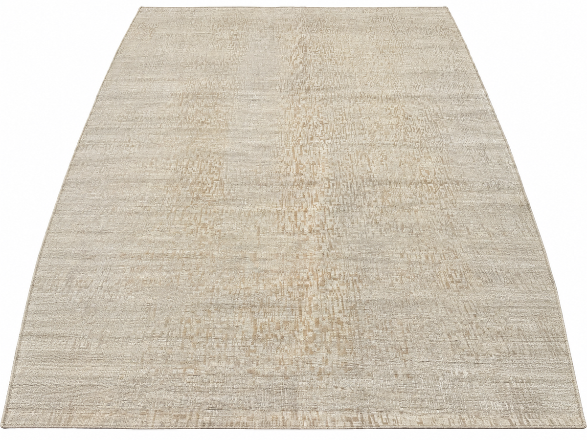 RH Matrice Wool & Silk Rug – 10' × 14' Ivory | Hand-Knotted Wool & Silk