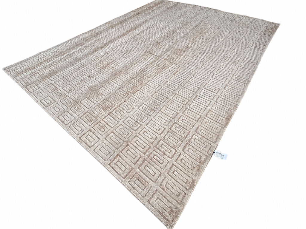 RH Rajouri Silk & Wool Rug – 12' × 15' Bronze | Silk | Hand-Knotted | 100 Knots Per Square Inch | Made in Nepal