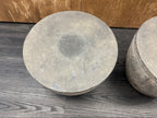 RH Vetro Round Side Table – 21" Diam. × 16"H | Dark Grey | Set of 2 | Pre-Owned