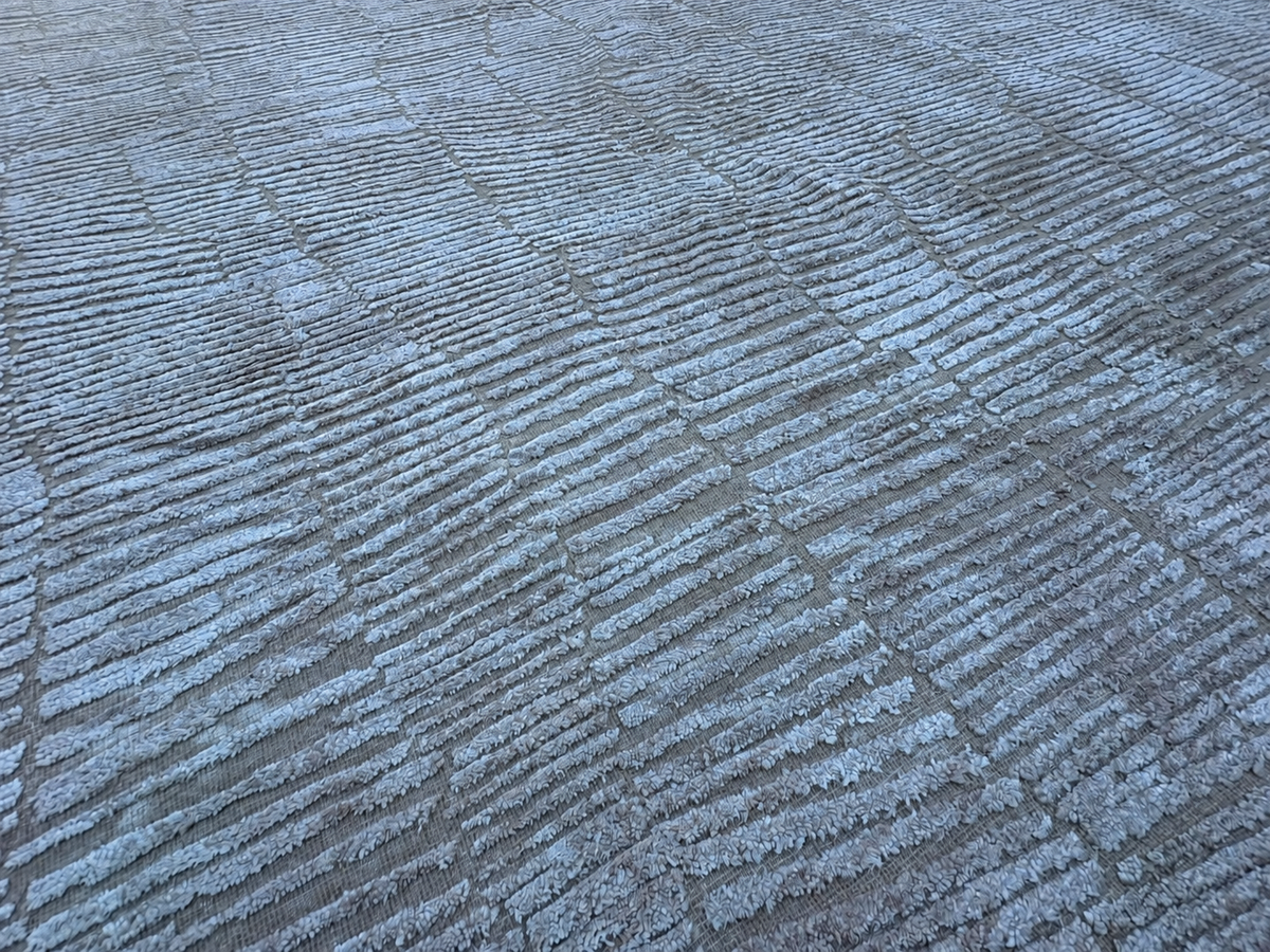 RH Lasya Silk & Wool Rug – 12' × 15' Sand | Hand-Knotted Silk & Wool