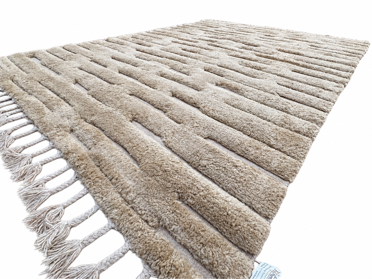 RH Morro Wool Rug – 9' x 12' Wheat | Hand-Knotted New Zealand Wool