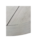 RH Balmain Round Teak Dining Table – 48" Weathered Teak Finish