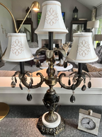 Vintage Italian Hollywood Regency Girandole Table Lamp