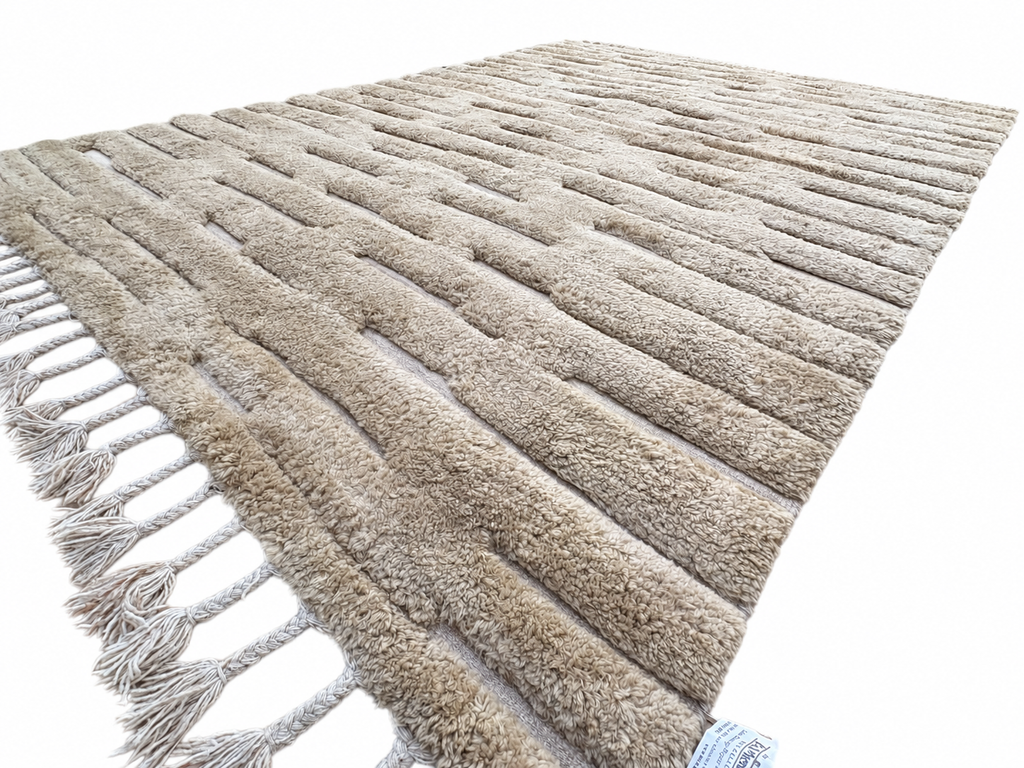 RH Morro Wool Rug – 9' x 12' Wheat | Hand-Knotted New Zealand Wool
