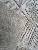 RH Rajouri Silk & Wool Rug – 9' × 12' Sand | Hand-Knotted Silk & Wool | Hand-Carved | Made in Nepal
