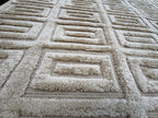 RH Rajouri Silk & Wool Rug – 9' × 12' Sand | Hand-Knotted Silk & Wool | Hand-Carved | Made in Nepal