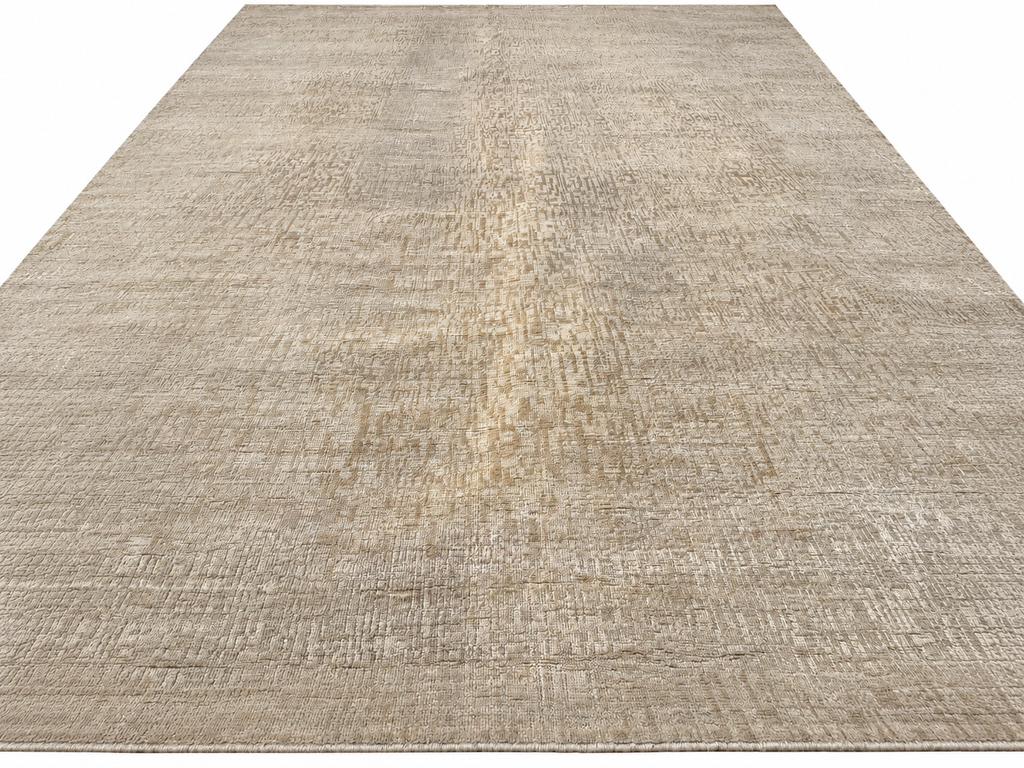 RH Matrice Wool & Silk Rug – 10' × 14' Ivory | Hand-Knotted Wool & Silk