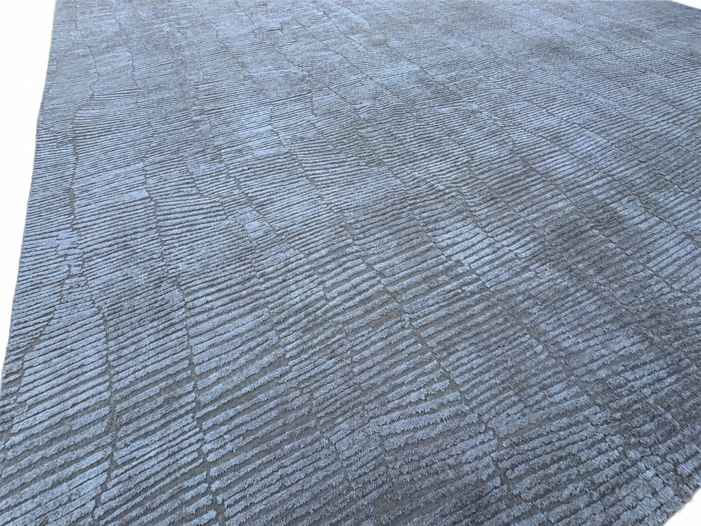 RH Lasya Silk & Wool Rug – 12' × 15' Sand | Hand-Knotted Silk & Wool