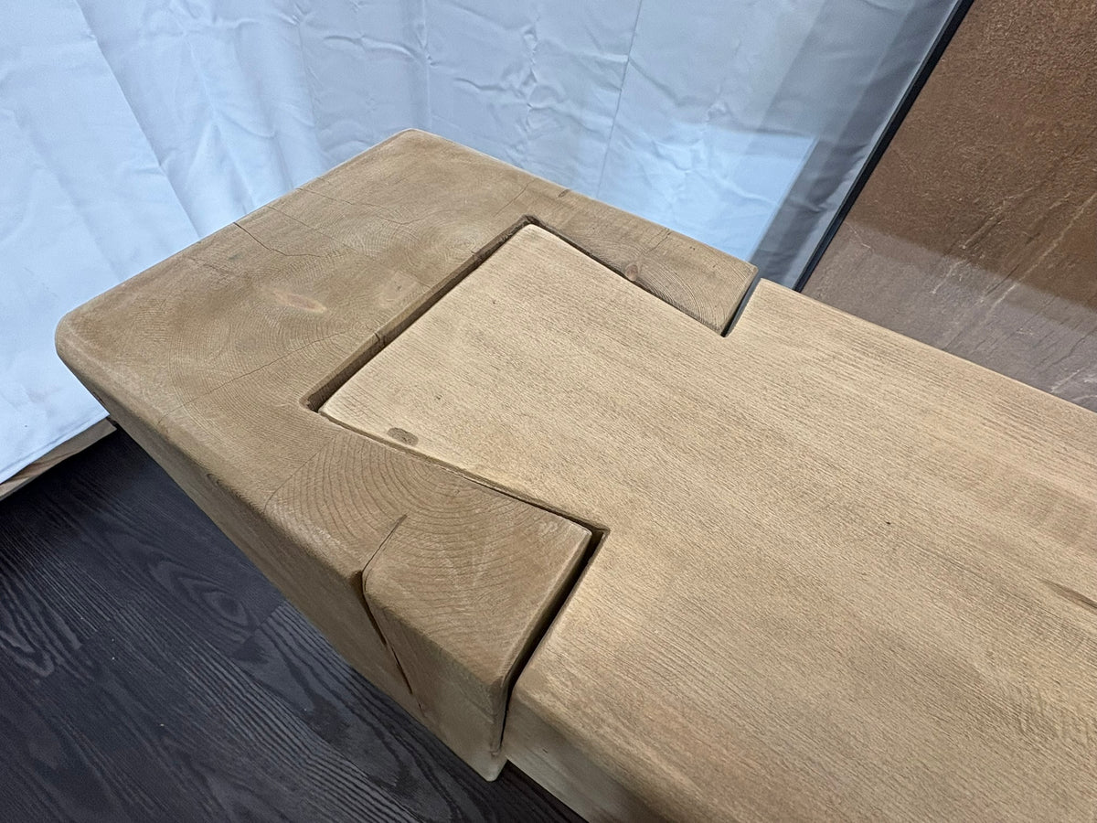RH Reclaimed English Beam Console Table – 118" – Salvaged Natural